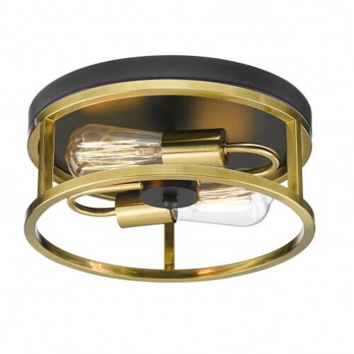 BETHEL BLACK & GOLD FRAMED FLUSH MOUNT LIGHT YS2180C12BGD quebec city