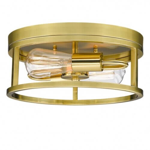 BETHEL GOLD IRON FRAMED FLUSH MOUNT LIGHT YS2180C12GD monton