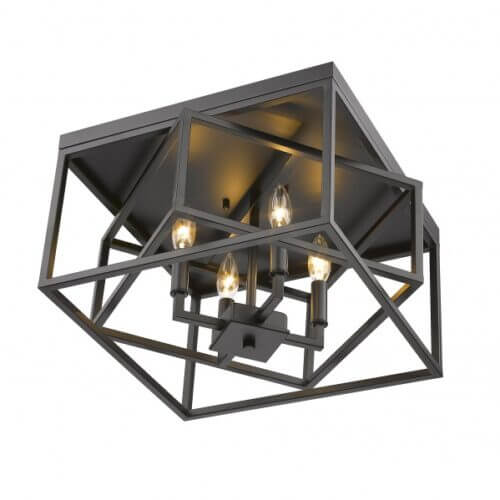 BETHEL BLACK INTERLOCKED BOX FLUSH MOUNT YS218FM16B nobleton