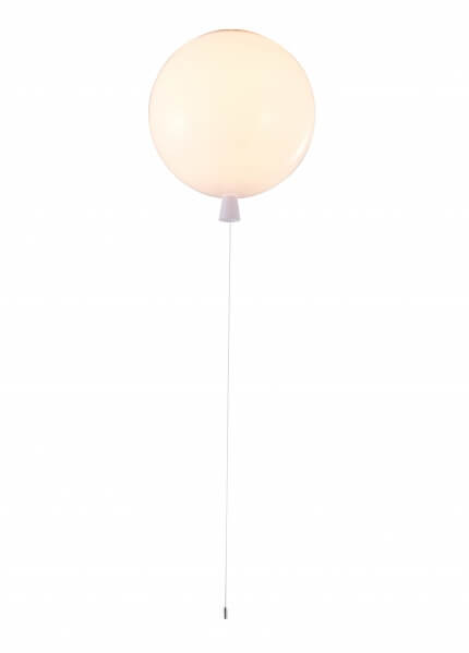 BETHEL WHITE ACRYLIC BALLOON SEMI FLUSH MOUNT DLS72FM13W collingwood
