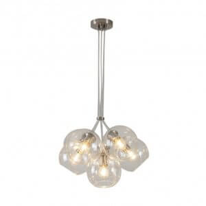 BETHEL SATIN NICKEL FRAME CHANDELIER DU169C21SN mississuaga