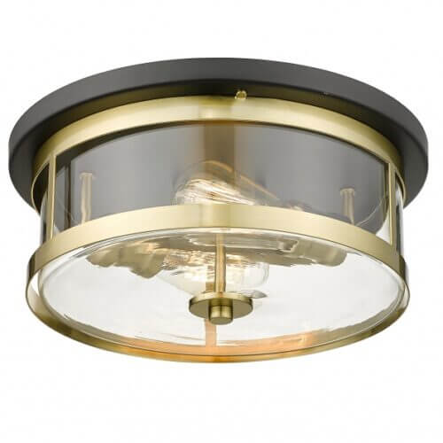 BETHEL BLACK & GOLD ROUND FLUSH MOUNT YS22137-2C-BGD mississauga