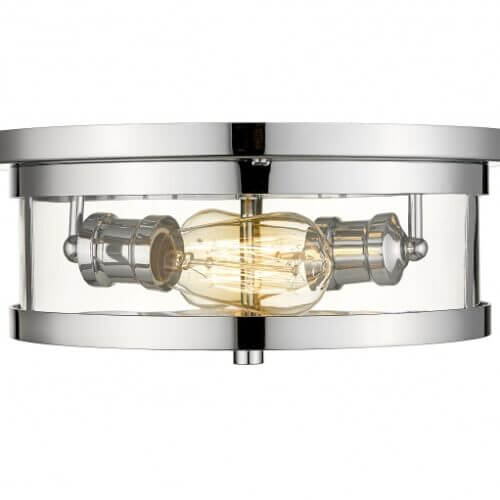 BETHEL CHROME ROUND FLUSH MOUNT YS22137-2C-CH sarnia