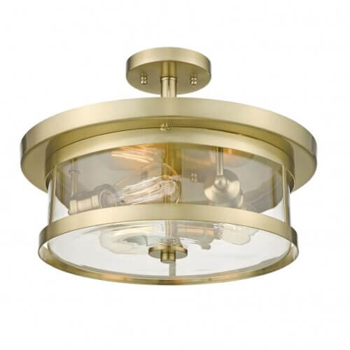 BETHEL GOLD ROUND SEMI FLUSH MOUNT YS22137-3SF-GD ajax