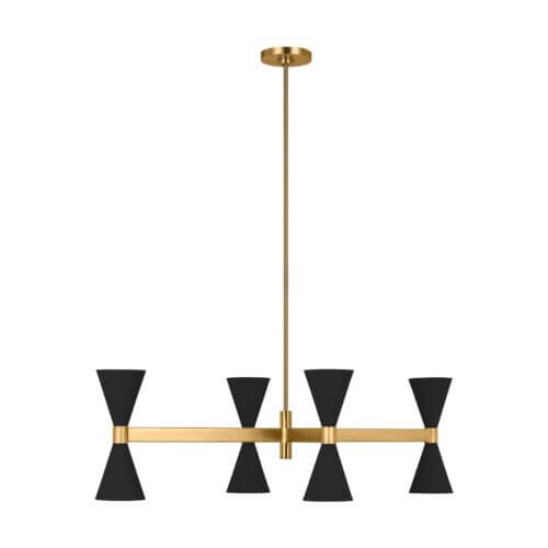 Albertine Linear Chandelier Midnight Black AEC1068MBK burlington