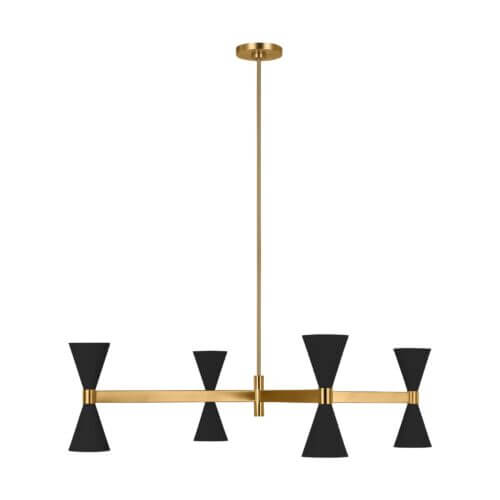 GENERATION LIGHTING Albertine Large Chandelier Midnight Black AEC1088MBK oakville