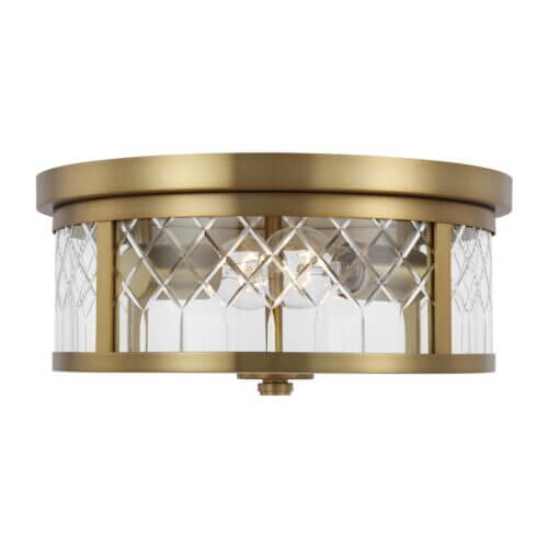 GENERATION LIGHTING Alec Flush Mount Burnished Brass AF1072BBS brockville