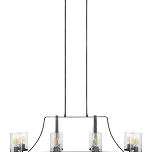 GENERATION LIGHTING Angelo Linear Chandelier F3136/8DWK/SGM montreal