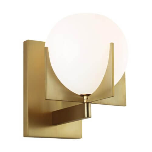 GENERATION LIGHTING Abbott 1 Light Sconce Burnished Brass VS2461BBS fredericton