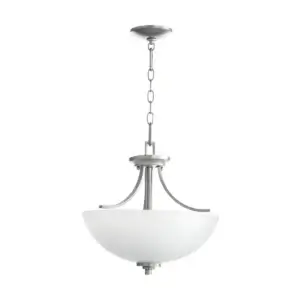Reyes 15-in Semi-Flush Mount Classic Nickel