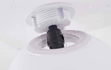 BETHEL WHITE ACRYLIC BALLOON SEMI FLUSH MOUNT DLS72FM13W collingwood