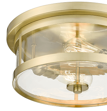 BETHEL GOLD ROUND FLUSH MOUNT YS22137-2C-GD milton