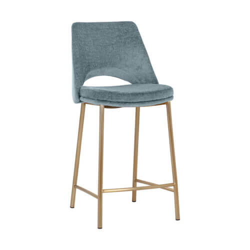 SUNPAN Radella Counter Stool - Bergen French Blue SET OF TWO 108514 collingwood