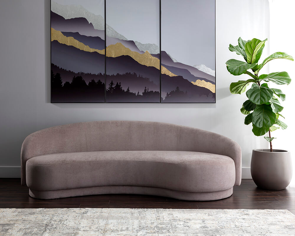 SUNPAN Kendra Sofa - Planet Lilac 108801 aurora