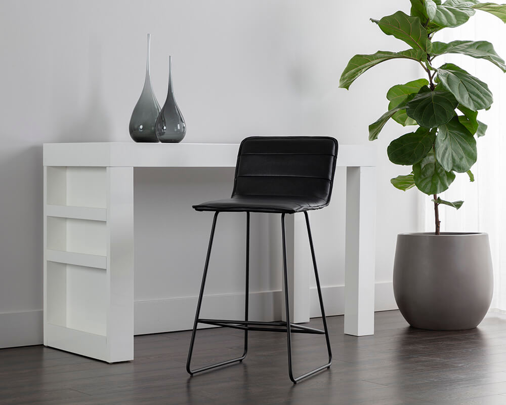 SUNPAN Jovanah Counter Stool - Bravo Black SET OF TWO 108973 fredericton