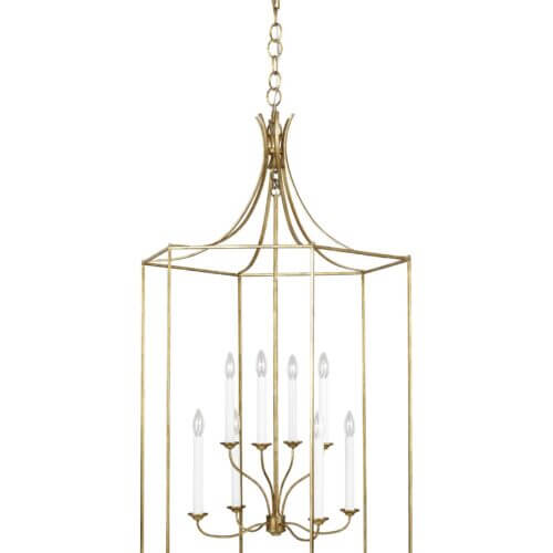GENERATION LIGHTING Bantry House Extra Large Lantern Antique Gild AC1038ADB vancouver
