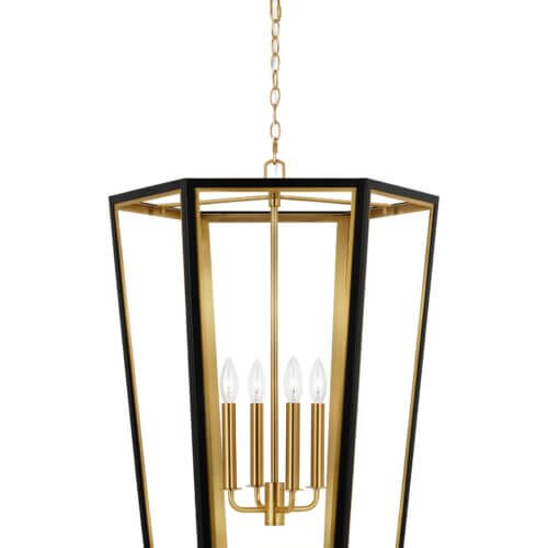 GENERATION LIGHTING Curt Medium Lantern Midnight Black AC1094MBKBBS erin mills