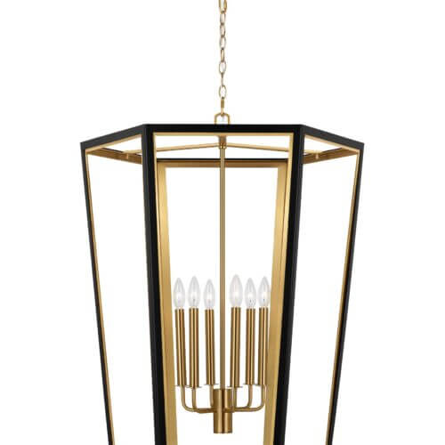 GENERATION LIGHTING Curt Large Lantern Midnight Black AC1106MBKBBS trenton