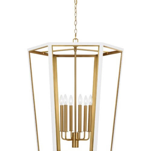 GENERATION LIGHTING Curt Large Lantern Matte White AC1106MWTBBS belleville