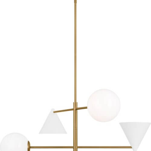 GENERATION LIGHTING Cosmo Large Chandelier AEC1104MWTBBS godridge