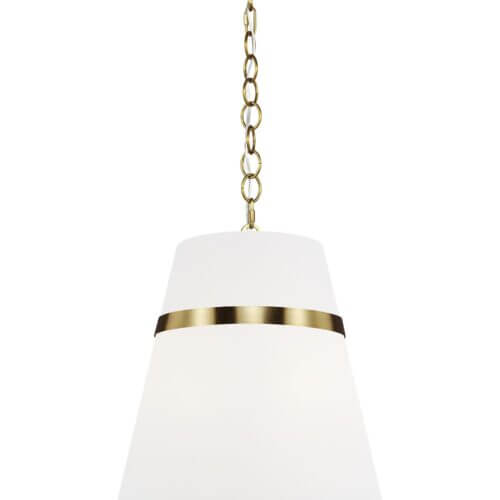 GENERATION LIGHTING Cordtlandt Large Pendant Burnished Brass AP1173BBS port elgin
