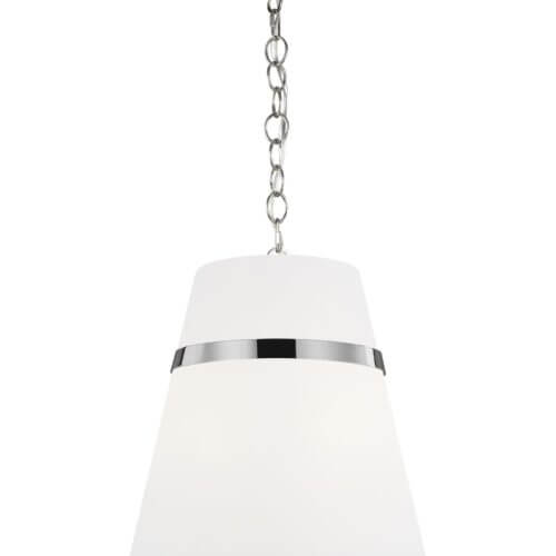 GENERATION LIGHTING Cordtlandt Large Pendant Polished Nickel AP1173PN godridge