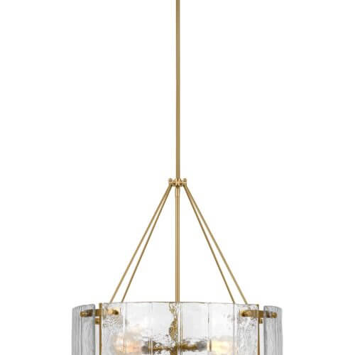 GENERATION LIGHTING Calvert Medium Chandelier Burnished Brass AP1234BBS woodbridge