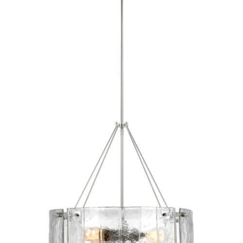 GENERATION LIGHTING Calvert Medium Chandelier Polished Nickel AP1234PN nobleton