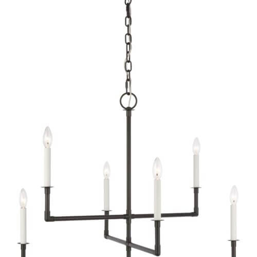 GENERATION LIGHTING Bayview Medium Chandelier Aged Iron CC1346AI north york