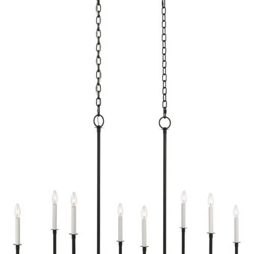 GENERATION LIGHTING Bayview Linear Chandelier Aged Iron CC1368AI richmond hill