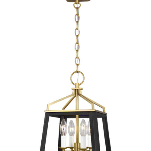 GENERATION LIGHTING Carlow Small Lantern Midnight Black CC1574MBKBBS richmond hill
