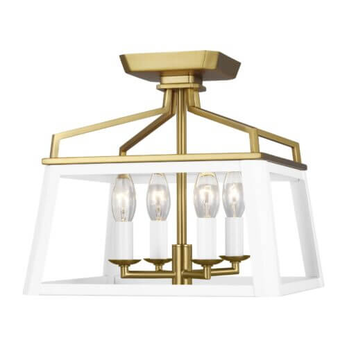 GENERATION LIGHTING Carlow Flush Mount White Matte CF1084MWTBBS niagara