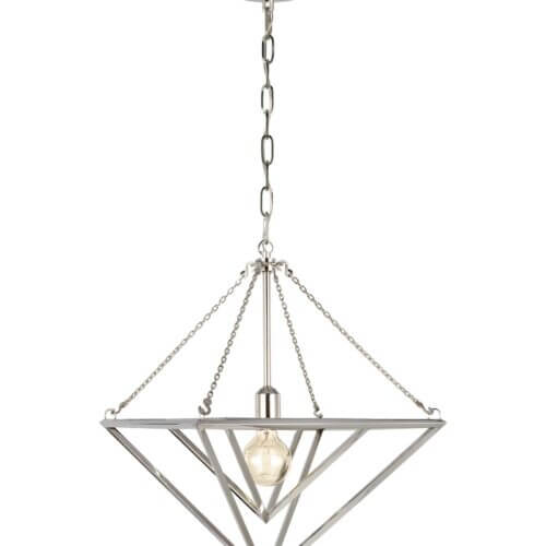 GENERATION LIGHTING Carat Small Pendant Polished Nickel CP1131PN laval