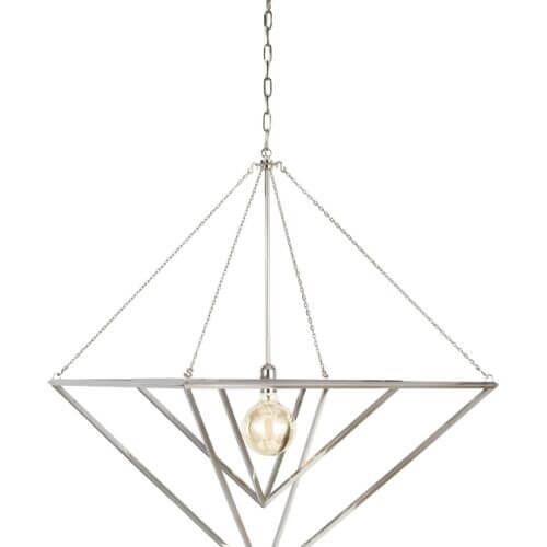 GENERATION LIGHTING Carat Large Pendant Polished Nickel CP1151PN aurora