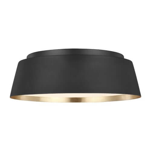 GENERATION LIGHTING Asher Medium Flush Mount EF1003MBK burlington