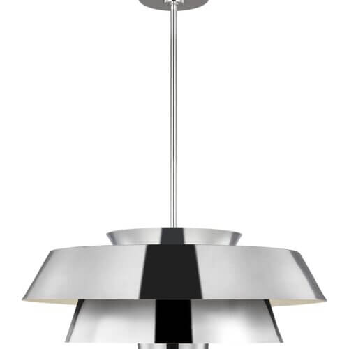 GENERATION LIGHTING Brisbin Large Pendant Polished Nickel EP1081PN mississauga