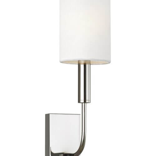 GENERATION LIGHTING Brianna Sconce Polished Nickel EW1001PN godridge