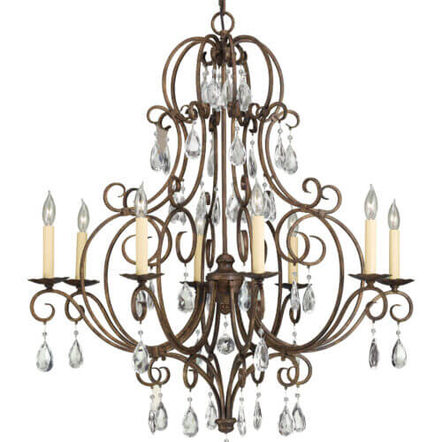 GENERATION LIGHTING Chateau Medium Chandelier F2303/8MBZ kleinburg