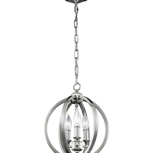 GENERATION LIGHTING Corinne Small Pendant Polished Nickel F3059/3PN laval