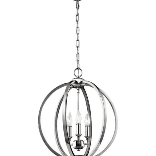 GENERATION LIGHTING Corinne Medium Pendant Polished Nickel F3060/3PN midland
