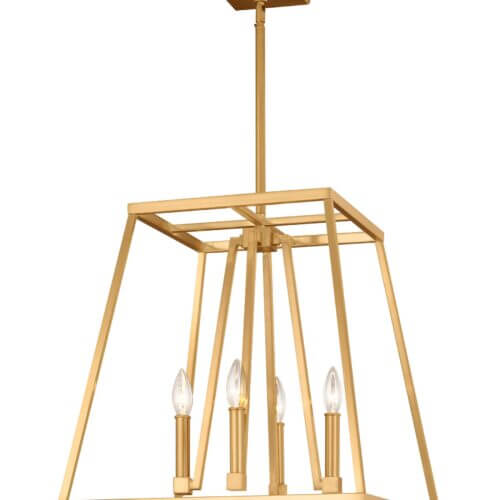 GENERATION LIGHTING Conant Medium Lantern Gilded Satin Brass F3150/4GSB huntsville