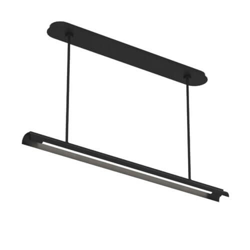 GENERATION LIGHTING Carson One Light Linear Chandelier LED Midnight Black KC1091MBK oakville
