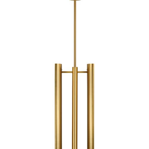 GENERATION LIGHTING Carson Two Light Pendant LED Burnished Brass KP1092BBS woodbridge