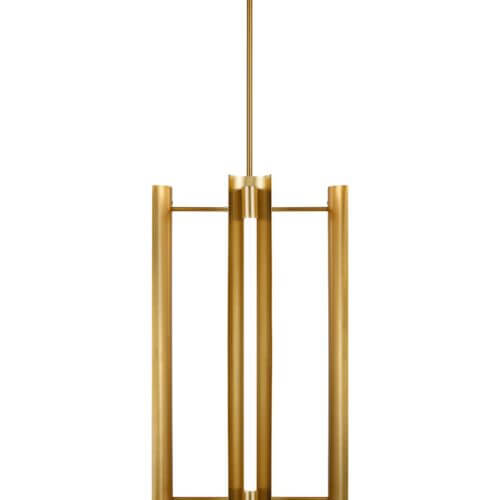 GENERATION LIGHTING Carson Four Light Pendant LED Burnished Brass KP1104BBS caledon