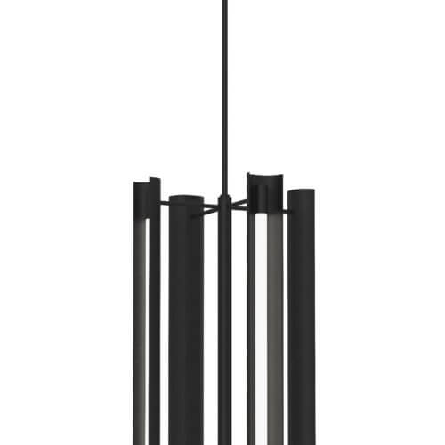 GENERATION LIGHTING Carson Four Light Pendant LED Midnight Black KP1104MBK vaughan