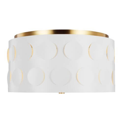 GENERATION LIGHTING Dottie Medium Flush Mount Burnished Brass KSF1013BBS edmonton