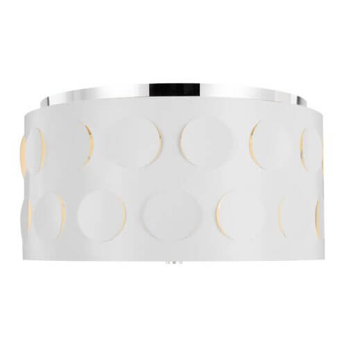 GENERATION LIGHTING Dottie Medium Flush Mount Polished Nickel KSF1013PN calgary