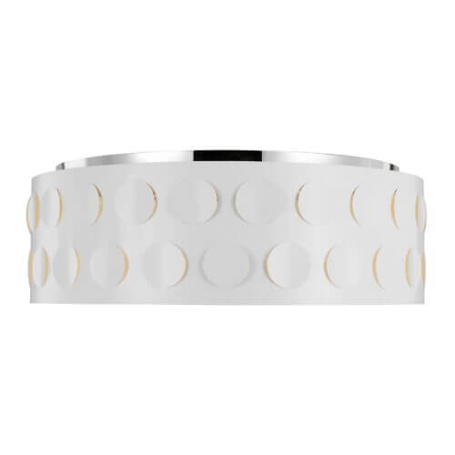 GENERATION LIGHTING Dottie Large Flush Mount Polished Nickel KSF1024PN kleinburg