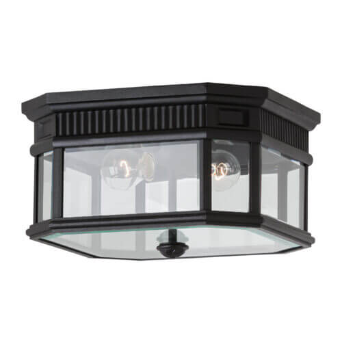 GENERATION LIGHTING Cotswold Lane Flush Mount Black OL5413BK king city