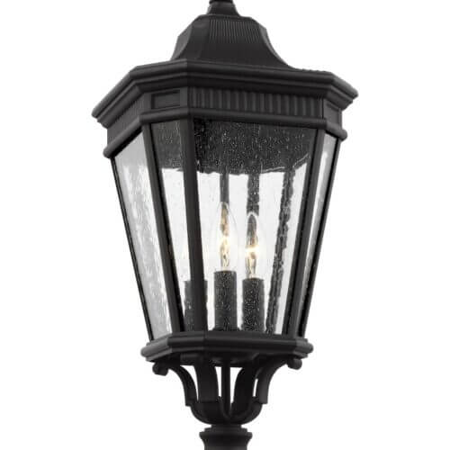 GENERATION LIGHTING Cotswold Lane Small Post Lantern Black OL5427BK midland